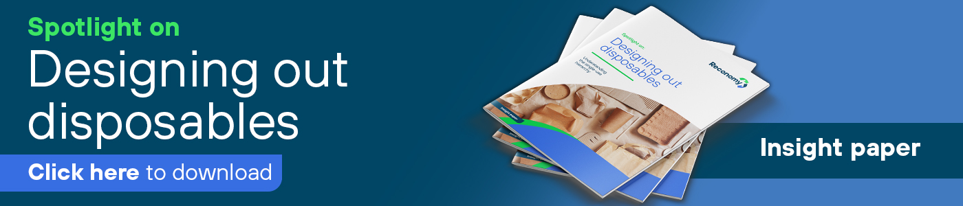 Designing out disposables banner