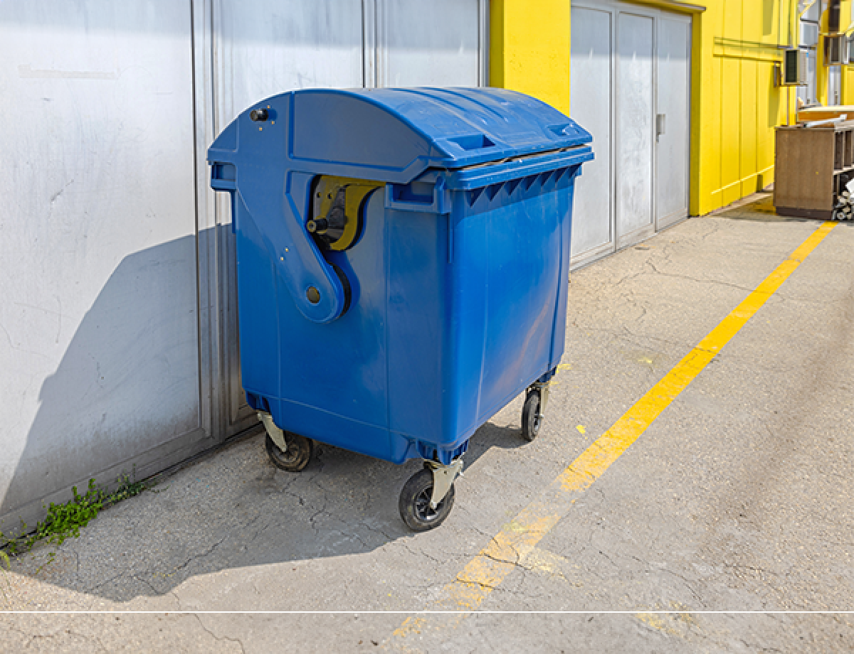 1100l wheelie bin