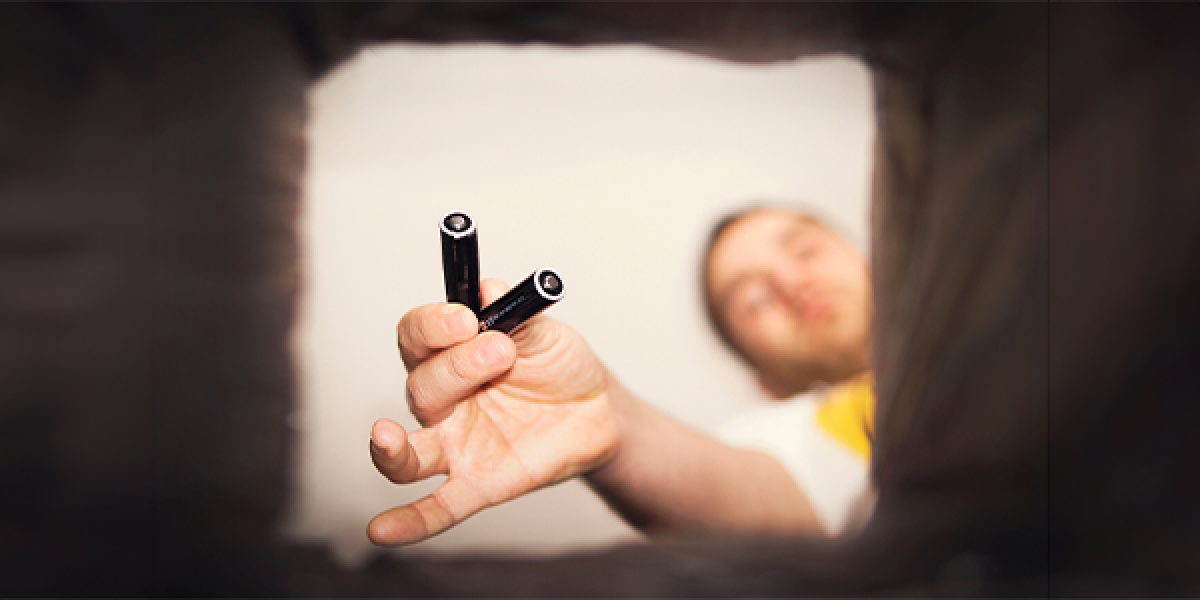 Battery waste going in bin